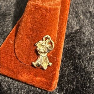 Silver dog puppy charm